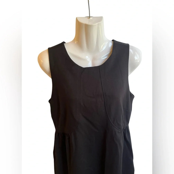 Rachel Pally Black Sleeveless Shift Dress Pockets Sz 4 - Picture 2 of 9